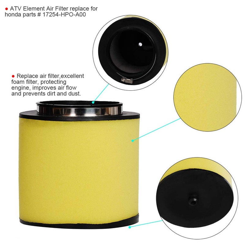 HIFROM ATV Air Filter Element Cleaner with Oil Filter Spark Plug Tune Up kit Replacement for Honda Foreman 500 TRX500TM TRX500FM TRX500FE TRX500FE Replace 17254-HPO-A00 15412-HM5-A10 - Image 2